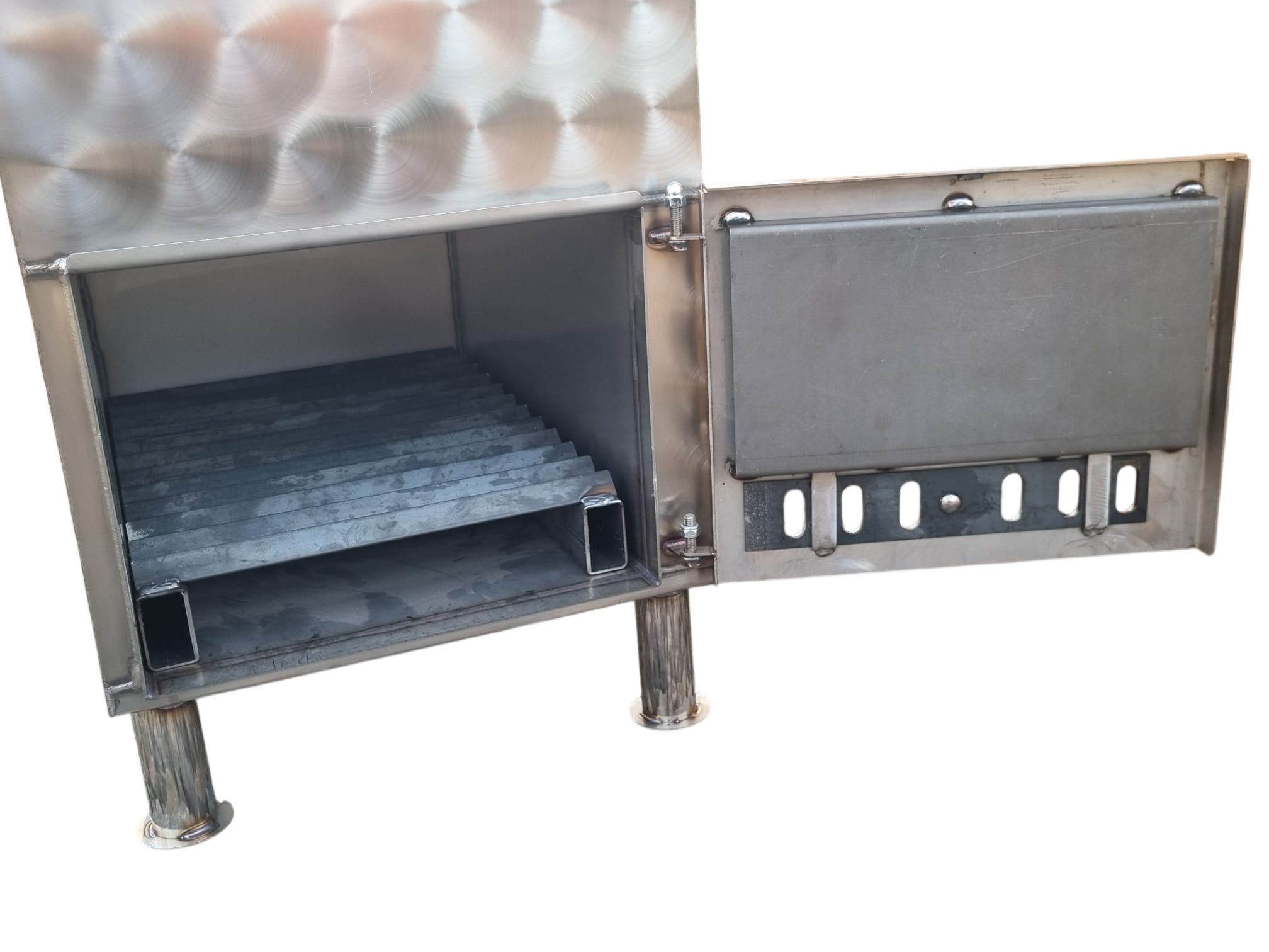 Ciubăr rotund din plastic cu sobă exterioară / fără capac 2 - imagine 15